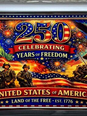 USA 250th Anniversary Storage Case W/Built In Lighter